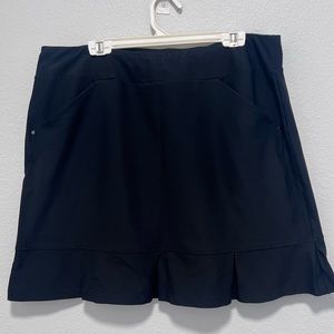 Plus Size Black Ruffle Mini Skirt Size 14